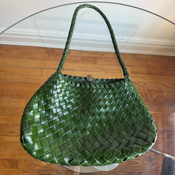 100% woven leather handmade bag - Picture 1 of 5